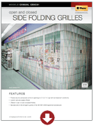 side folding grilles cesg30, cesg31 overhead doors