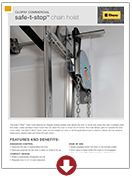 safe-t-stop™ chain hoist brochure garage doors