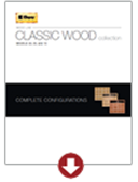 classic wood collection complete configurations models 44, 20,10 garage doors
