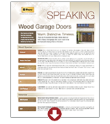 wood species, maintenance, and finishing garage doors
