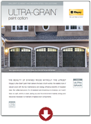 ultra-grain paint option brochure garage doors