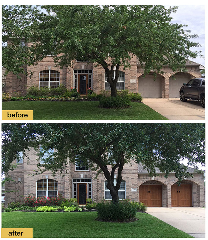 Garage Door Before and After - Morrow