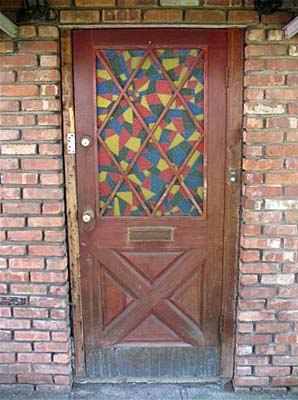 Entry door in need of upgrade.