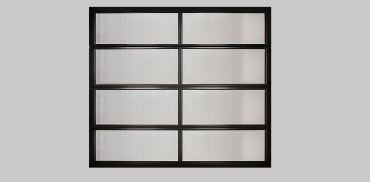 Triple wall polycarbonate doors