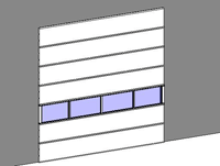 Industrial Series Commercial Overhead Door Model 525s with Windows