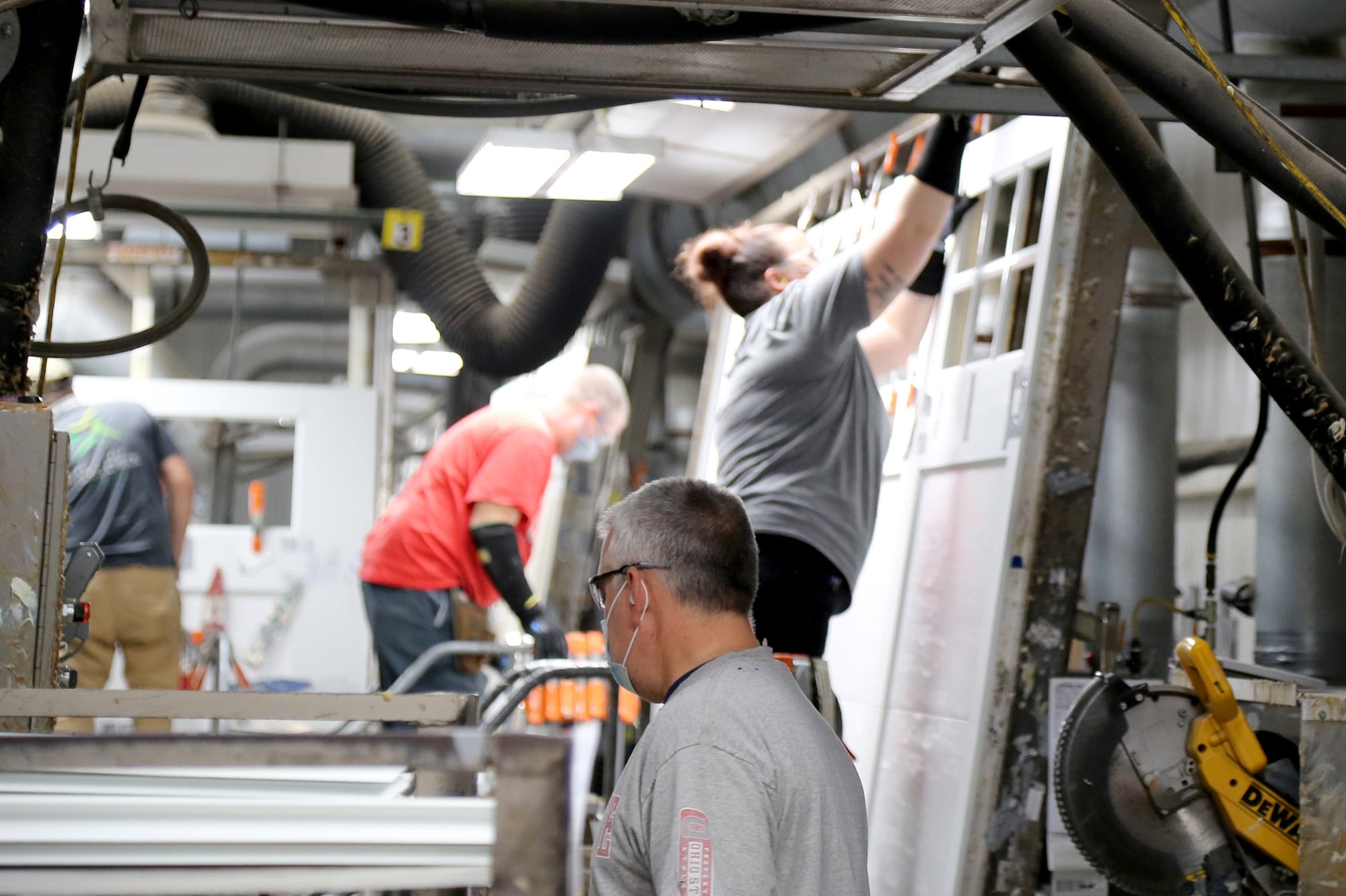 Coachman Garage Door at the Plant