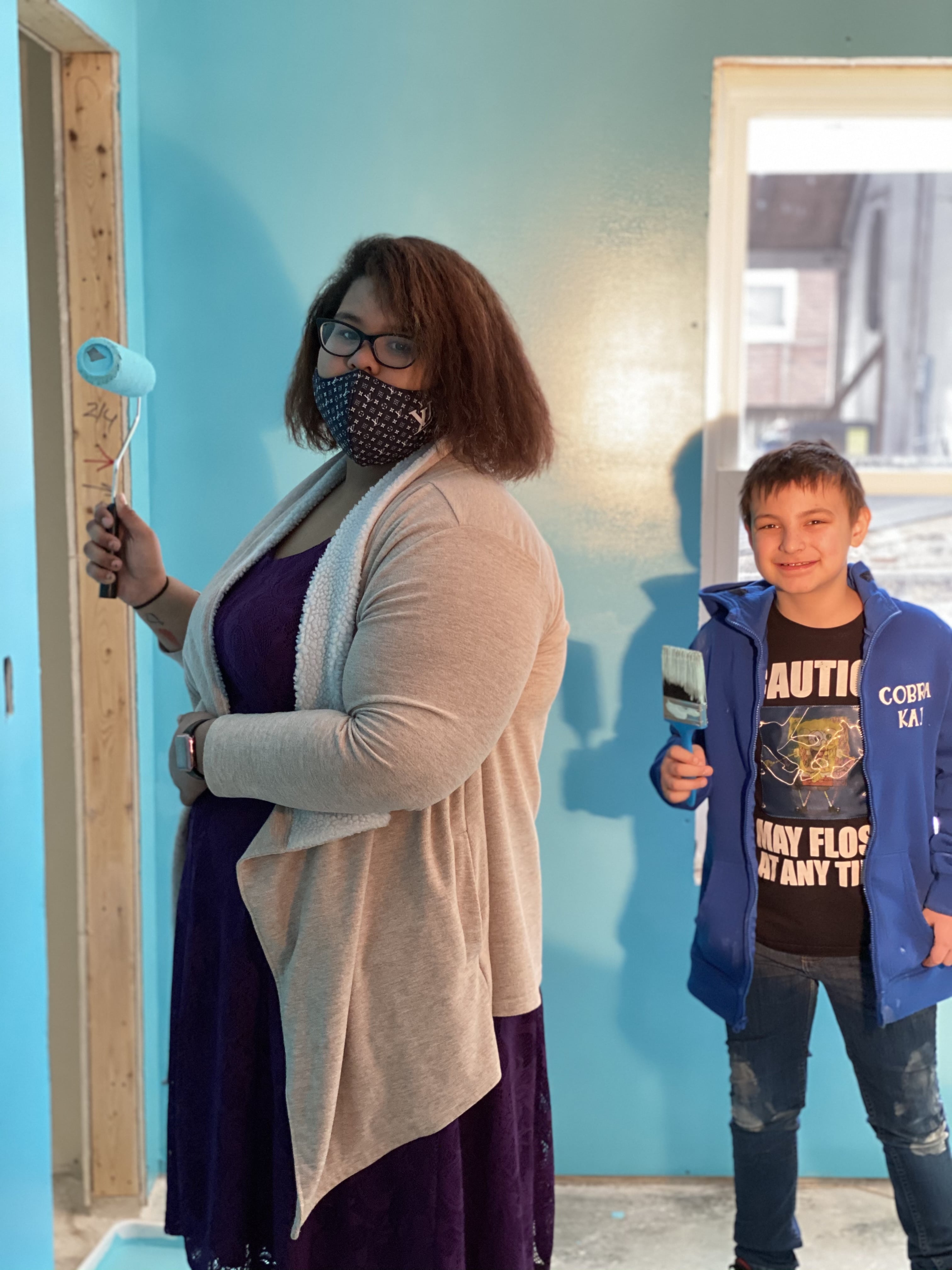 Marie's Kids Painting the House