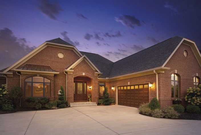 Clopay Classic Wood Collection Garage Door with Matching Entry Door