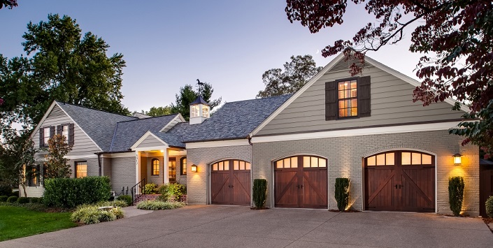 Clopay Reserve Wood Collection Limited Edition Series Garage Door with Arched Windows